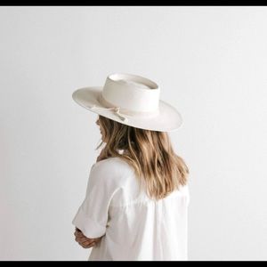 Gigi pip straw boater hat